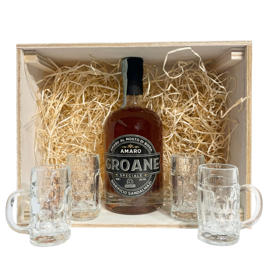 Confezione Amaro Groane con 4 Mini boccali