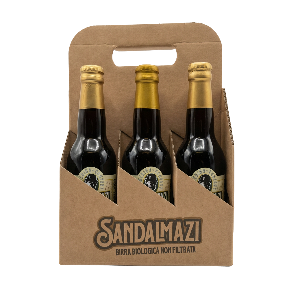 Cluster in cartone da 6 bottoglie 33cl misto